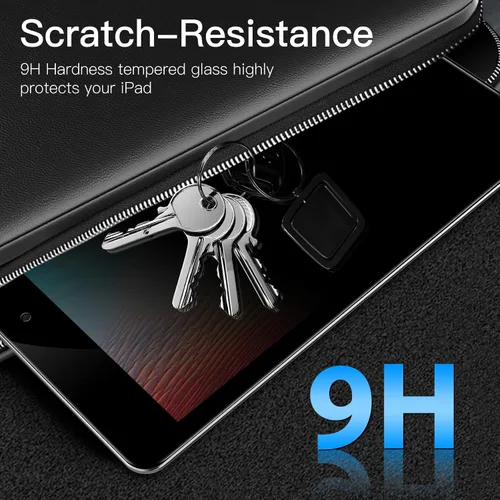 Vista 4 de JETech Protector de pantalla de privacidad para iPad (9.7 pulgadas, modelo 2018/2017, 6ª/5ª generación) y iPad Air 2, película de vidrio templado