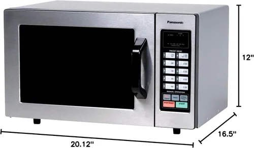 Vista 8 de Panasonic horno de microondas comercial 1000W con la cubierta de placa de lujo de las mercancías nórdicas