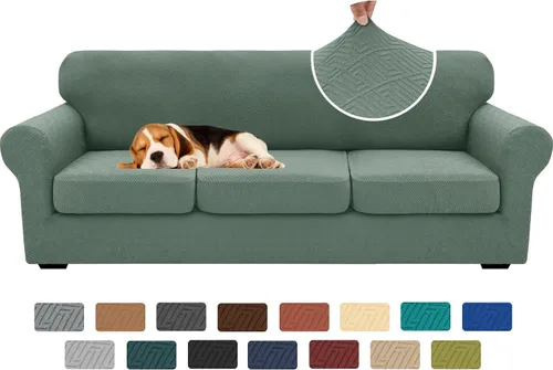 Vista 15 de XINEAGE Funda de diván para sofá en forma de L, fundas de sofá modular para mascotas, funda de asiento de sofá antideslizante lavable, fundas