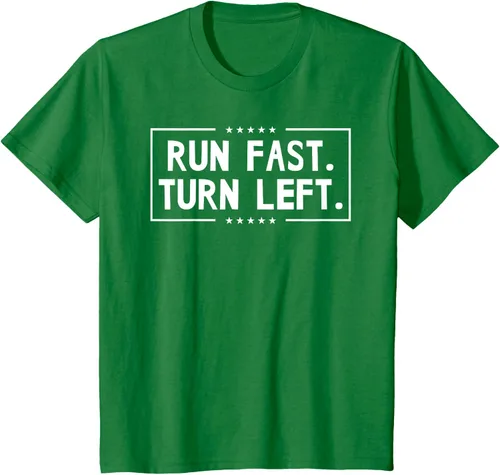 Vista 33 de Run Fast Turn Left - Camiseta para correr de pista y campo