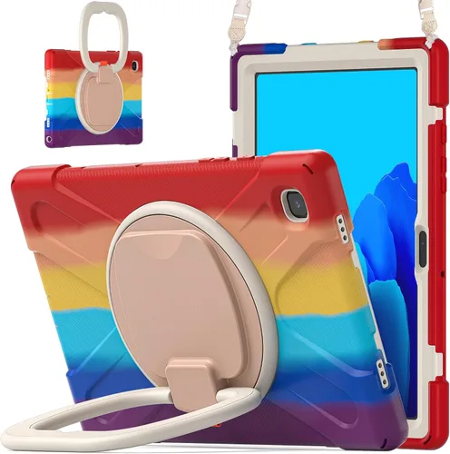 Vista 40 de 360 Rotation Case for Galaxy Tab ActivePro/Tab Active4 Pro/Active 5 Pro 10.1" Sturdy Cover Rotate Ring Stand Shoulder Carrying Strap Hand Strap