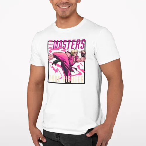 Vista 3 de Pop Threads Ken Masters Street Fighter - Camiseta gráfica de Street Warrior Gamer
