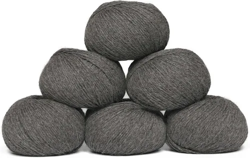 Vista 102 de Juego de 6 madejas de 100% lana de alpaca bebé (10.58 oz) de peso DK, fabricadas en Perú, celestial suave y perfecto para tejer y hacer ganchillo