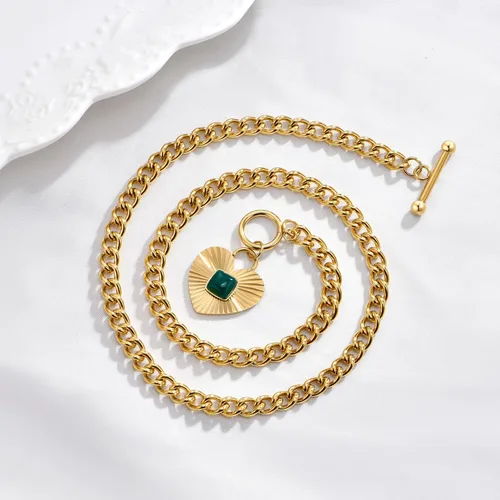 Vista 5 de NUZON 2 tonos entrelazados Corazón de explosión de sol CZ mal de ojo Pera única Collar con colgante de corazón de amor para mujer, collar