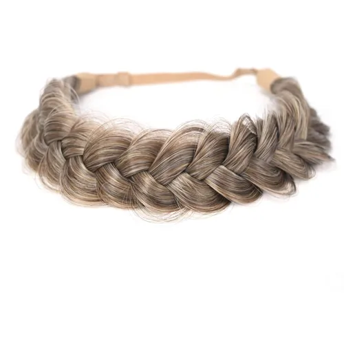 Vista 14 de Diadema Trenzada de 2 Hebras Despeinada Clásica Gruesa Trenzas Anchas Elástica Extensible de Calidad Sintética Diadema Trenzada para Mujeres Niñas