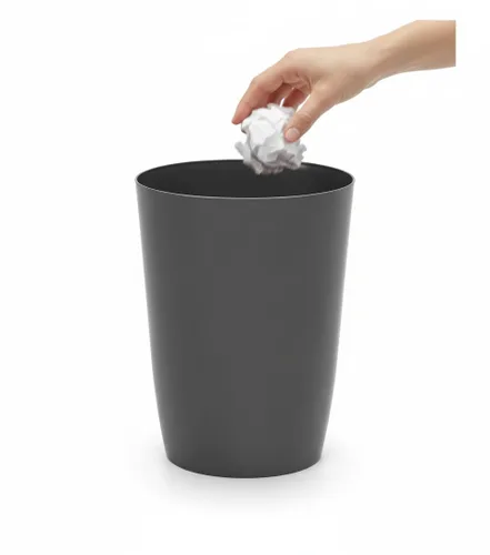 Vista 11 de Mini cesta de basura – Cubo de basura de plástico pequeño y duradero – Parte superior abierta sin tapa, perfil delgado para espacios compactos