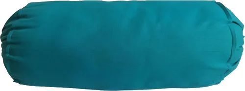 Vista 3 de Funda de almohada larga azul verde azulado – Funda redonda de masaje de yoga para cama, sofá, silla, sofá, salón, algodón, 10 pulgadas de diámetro x