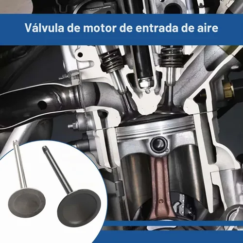 Vista 7 de WFLNHB Válvulas de Motor de Admisión y Escape de Repuesto para GM 2.0L 2.2L 2.4L Ecotec DOHC Repuesto para 12622329 12615936