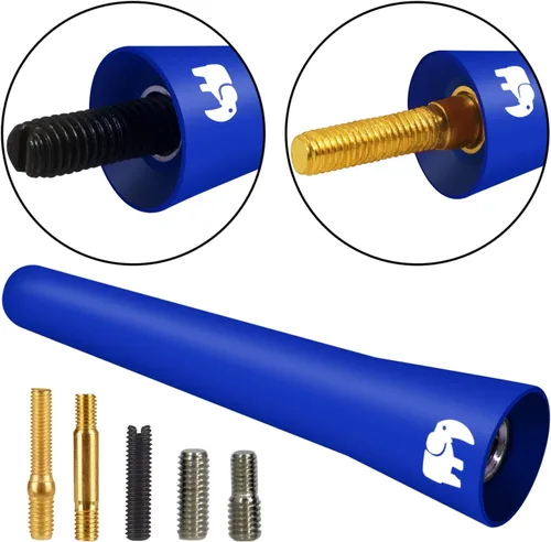 Vista 5 de ONE250 Antena de núcleo de cobre corto de 2.5 pulgadas, compatible con Nissan - Frontier (1998-2021), Titan (2004-2023), Rogue (2008-2021)