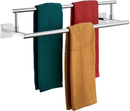 Vista 25 de Toallero de mano KOKOSIRI de 16 pulgadas, toallero de baño para estante de gabinete de baño, barras de toallas, acero inoxidable cepillado dorado
