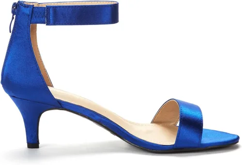 Vista 3 de Dream Pars - Sandalias Fiona para mujer, de tacón de aguja, abiertas y a la moda