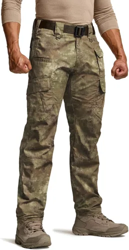 Vista 34 de CQR Pantalones tácticos para hombre, resistentes al agua, pantalones cargo Ripstop, ligeros EDC trabajo, senderismo, ropa para exteriores Mag Pocket