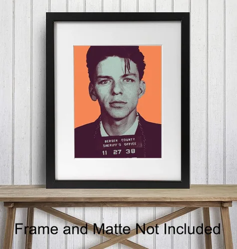 Vista 2 de Póster de Frank Sinatra, Arte de Pared Impreso - 8x10 Warhol Arte Pop Moderno Decoración del Hogar - Decoraciones Únicas y Contemporáneas Geniales