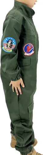 Vista 3 de Sinkawa Jackets Maverick - Disfraz de piloto para Halloween, cosplay para niños
