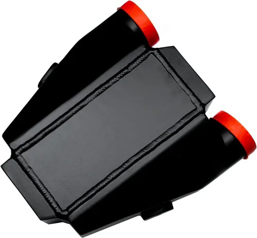 Vista 9 de Universal 11" X9.5" X3.5" 2.5" Intercooler de agua a aire Entrada de aire NPT 1/2 Negro