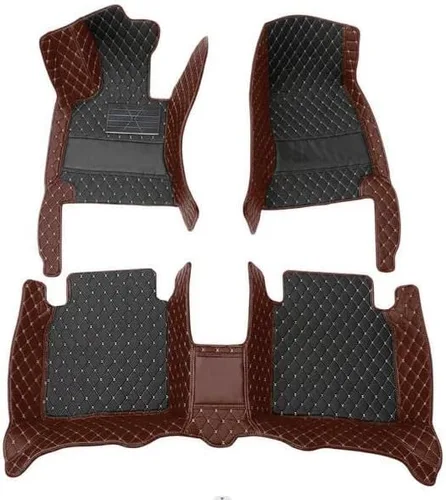 Vista 29 de Tapetes de automóvil personalizados para el 99% de modelos de vehículos, cuero, tapicería completa, color beige, rojo, rosa, azul, púrpura