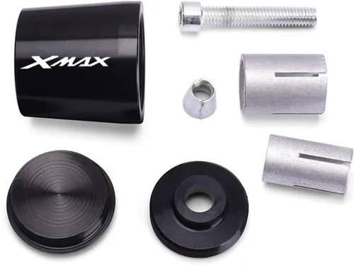 Vista 4 de Motorcycle Handle Bar End Weight Handlebar Grips Cap Anti Vibration Silder Plug for XMAX300 XMAX400 X-MAX 125 250 300 400 (Color : Black)