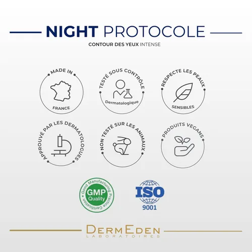Vista 5 de DERMEDEN CREMA CONTORNO DE OJOS INTENSA NIGHT PROTOCOLE ANTI-AGE 15ML