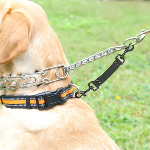 Vista 2 de Paquete de 2 clips de seguridad de doble extremo para collar de púas impermeables para collar de púas y arnés de perro