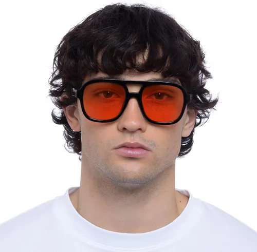 Vista 5 de AIRE Whirlpool - Gafas de sol - Negro, aviador, unisex, estilo Hollywood de los años 70