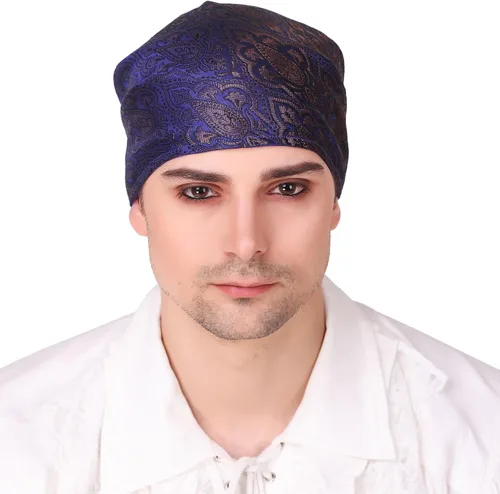 Vista 17 de ThePirateDressing Pirate Medieval Renaissance Halloween Costume Linen Triangle Bandana