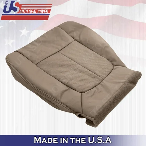 Vista 8 de Funda de piel perforada compatible con Ford F150 Lariat para parte inferior del pasajero compatible con Camel Tan 2009 2010