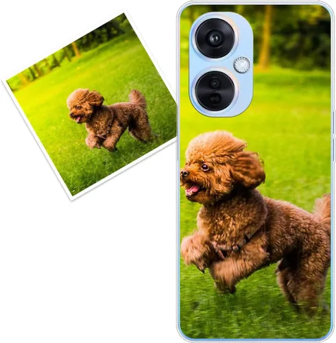 Vista 202 de Funda personalizada compatible con Oppo A1 Pro, fundas de teléfono personalizadas con imagen de foto, imagen de texto, cubierta transparente