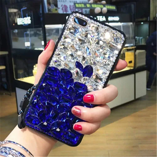 Vista 18 de Funda para Moto G4 Play, lujo 3D hecho a mano con piedras brillantes de cristal, diamantes de imitación brillantes, para Motorola Moto G4 Play