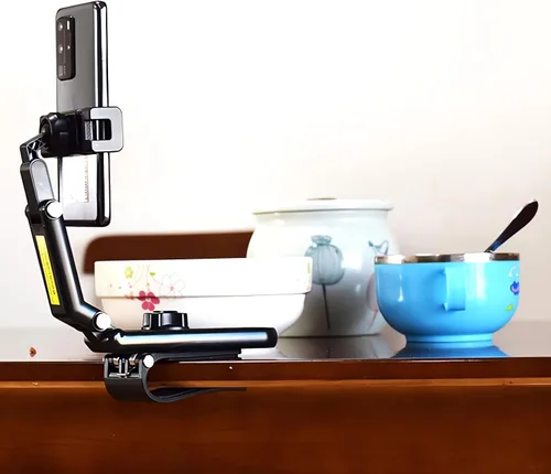Vista 6 de Soporte giratorio y retráctil para teléfono para automóvil, multifunción con rotación de 1080°, soporte universal para teléfono celular, clip