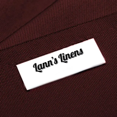 Vista 5 de Lann's Linens - Mantel rectangular de tela de poliéster de primera calidad para bodas, banquetes y restaurantes Borgoña