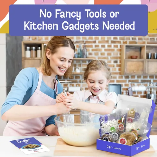 Vista 7 de Duff Goldman - Juego de hornear de bricolaje para niños por Baketivity - Hornea deliciosas galletas sándwich de S'mores con ingredientes previamente