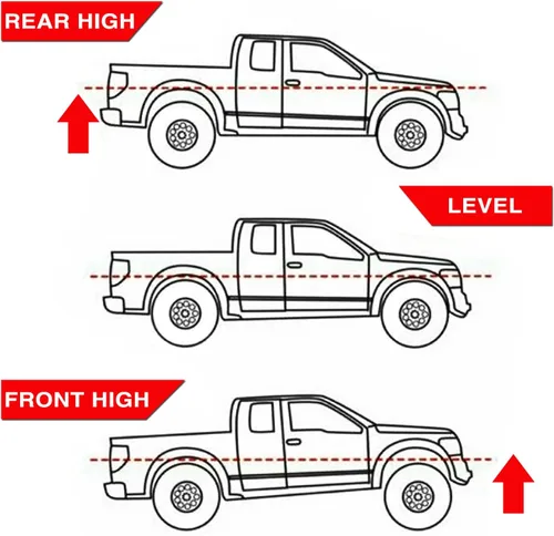 Vista 5 de Kit de elevación de nivelación delantera de 3 pulgadas compatible con Chevrolet Silverado/GMC Sierra 1500 2WD 1999-2006