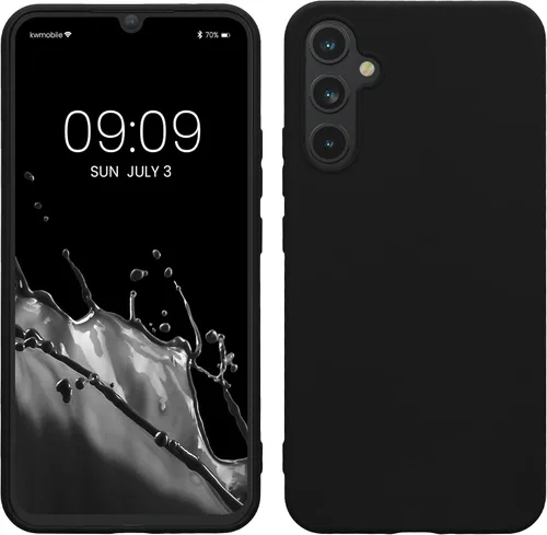 Vista 240 de kwmobile Funda compatible con Samsung Galaxy A12 - Funda protectora de silicona TPU suave y delgada - Azul Báltico