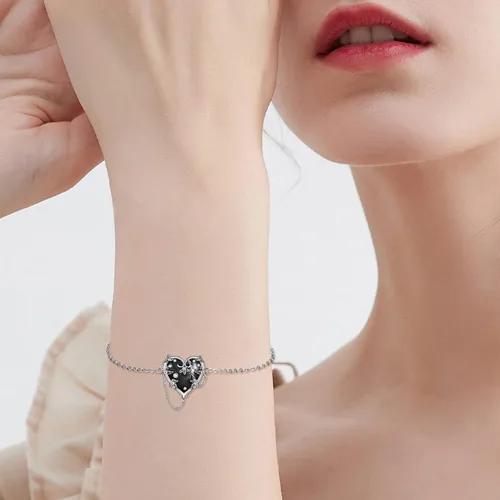 Vista 9 de Conjuntos de joyas góticas para mujer, plata de ley 925, emo gótico, regalos de Halloween para mujer