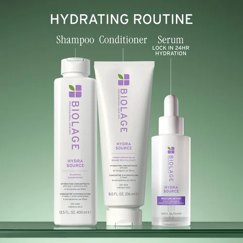 Vista 7 de Biolage Hydra Source Conditioning Balm - For Fine To Medium Dry Hair, Moisturizes, Detangles & Adds Softness, Infused with Fermented Aloe &