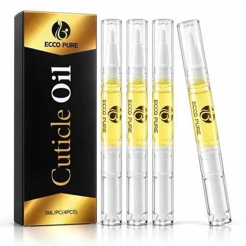 Vista 9 de Bolígrafo de aceite para cutículas con vitamina E – Aceite hidratante para uñas y cutículas – Pluma de pincel sin desorden para cutículas secas