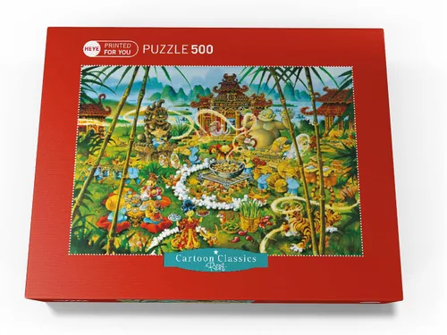 Vista 4 de MyPuzzle Pekín Duck - Michael Ryba - Cartoon Classics - Rompecabezas prémium de 500 piezas para adultos