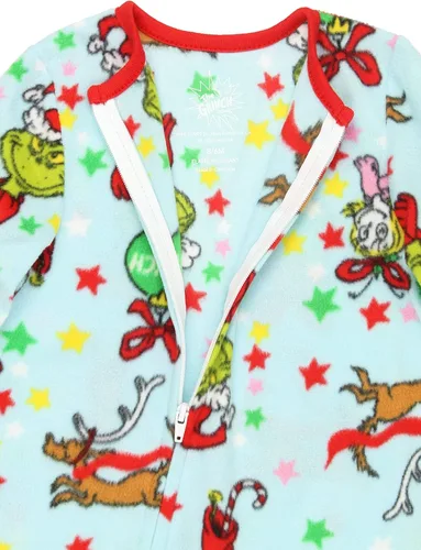 Vista 5 de Dr. Seuss The Grinch Characters - Pijama para bebé con pies