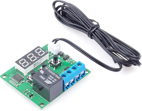 Vista 6 de NOYITO Módulo controlador de temperatura digital de -58℉ a +257 ℉ Interruptor de control de temperatura NTC Sonda de sensor impermeable - Pantalla