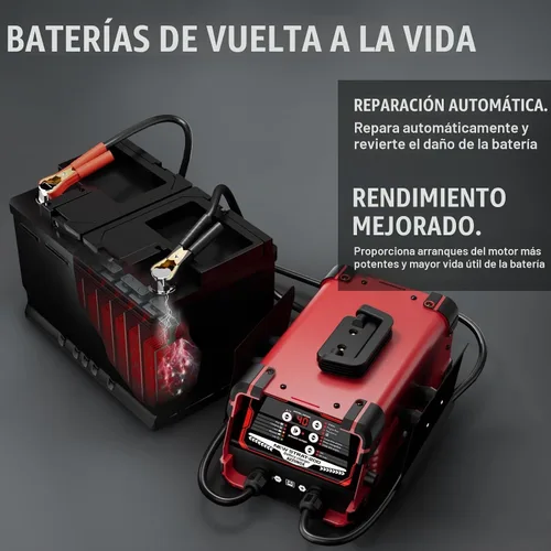 Vista 5 de Mantenedor del cargador de batería de coche de 12V/24V, carga Red
