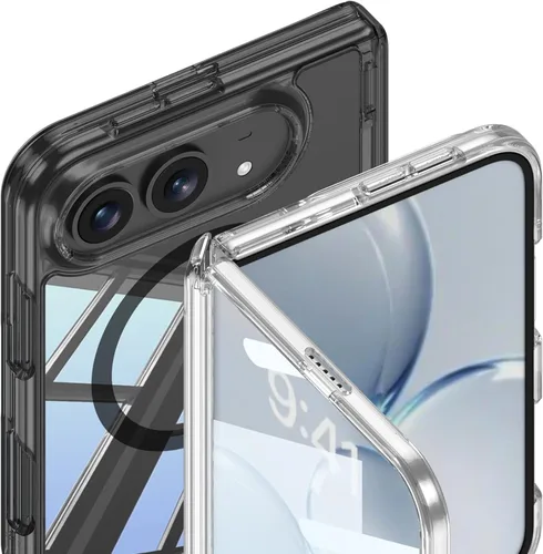 Vista 7 de Funda transparente compatible con iPhone Duo (negro)