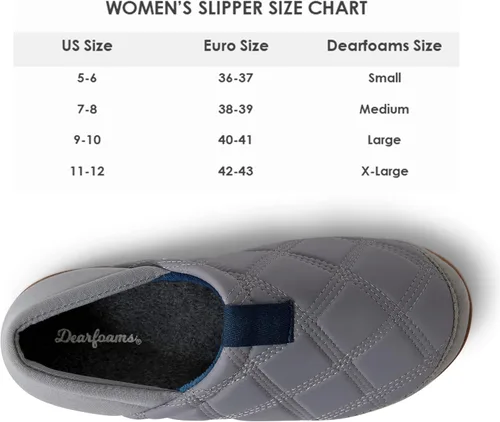 Vista 7 de Dearfoams Pantuflas de retorno energético de espuma viscoelástica con espalda cerrada para mujer