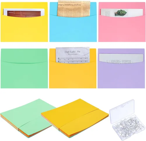Vista 9 de Newtay Organizador de archivos con bolsillos de pared de gran tamaño, 24 Color mousse moca