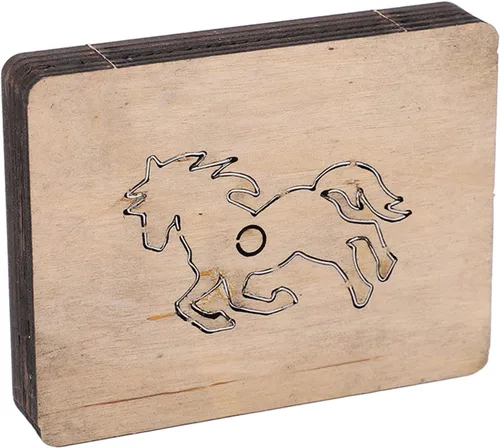Vista 6 de Garosa Troqueles de corte de cuero con forma de caballo Troqueles de metal para álbumes de recortes cortados plantillas hechas a mano Plantilla