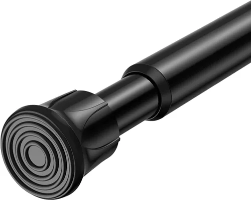 Vista 29 de Pack de 2 cortineros con resorte de tensión de 8 a 12.5 pulgadas, cortineros mini DIY sin necesidad de perforación para ventanas delgadas, armarios