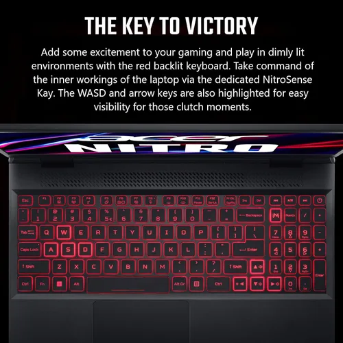 Vista 10 de Acer Nitro 5 AN515-58-525P Laptop para juegos Intel Core i5-12500H GPU NVIDIA GeForce RTX 3050 Laptop Pantalla IPS FHD de 15.6 pulgadas 144Hz
