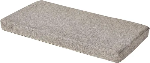 Vista 9 de SAMTY - Cojines de espuma viscoelástica para banco y silla, con respaldo de goma antideslizante, para interiores, para columpio/sofá, 32 x 12