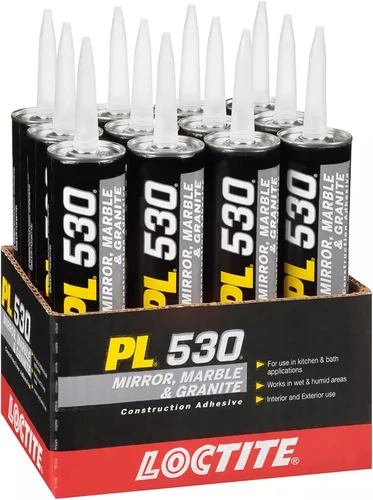 Vista 7 de Loctite PL 530 Adhesivo de construcción de espejo, mármol y granito, 10 onzas