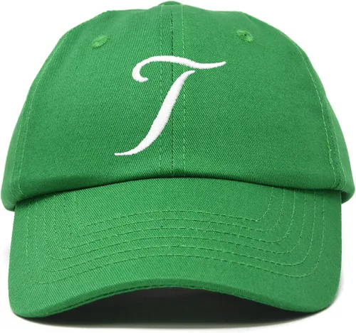 Vista 25 de DALIX Gorra de béisbol con letra T para mujer, con monograma y bordado cursivo Beige