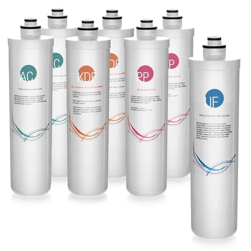 Vista 10 de iSpring CUA4-BLK - Sistema de filtro de agua para debajo del fregadero, filtro de agua de ultrafiltración de 4 etapas sin tanque de alta capacidad